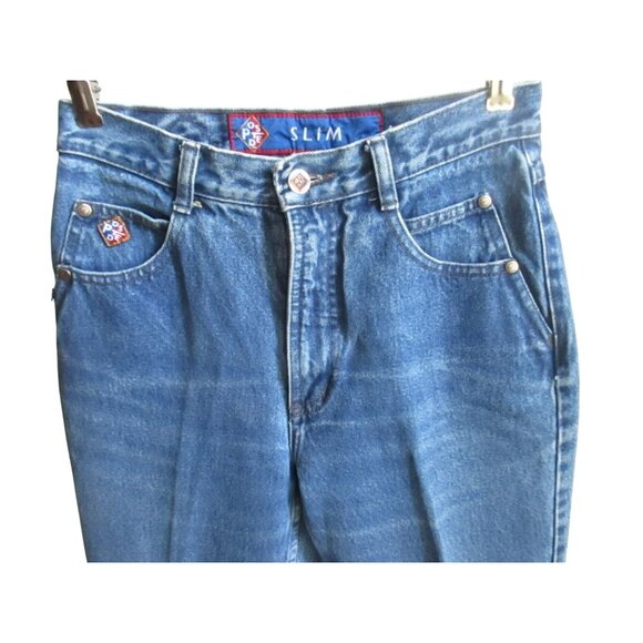Vintage Women's WESTERN Jeans 3/4 27 W  1990's POSTED RANCH MOM DENIM Slim 27x29 - Picture 5 of 6